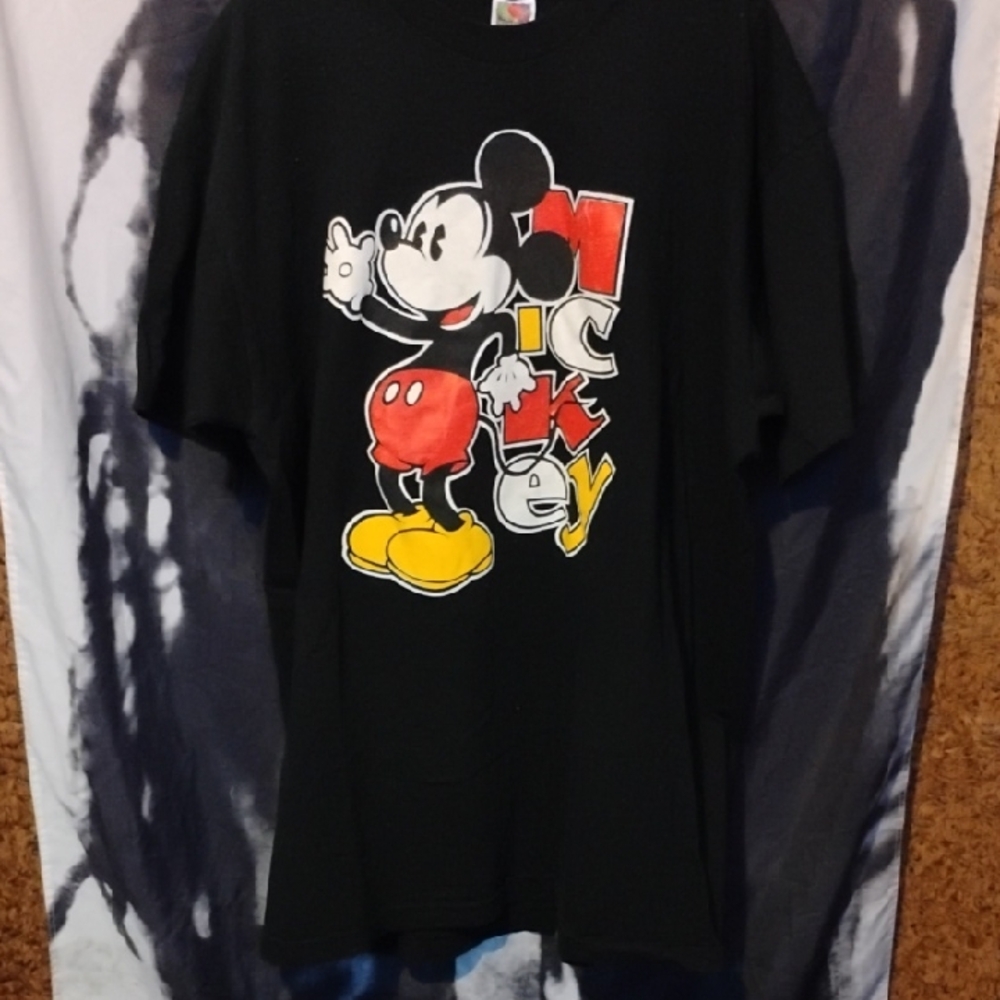 Disney Mickey Mouse Black and Red Kids Tee